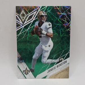 2022 Panini Phoenix JAMEIS WINSTON Green Lazer Prizm 01/25 Saints #68 1st Print